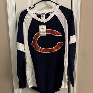 NWT Victoria's Secret/Pink exclusive NFL collection, Navy and White Jersey XS